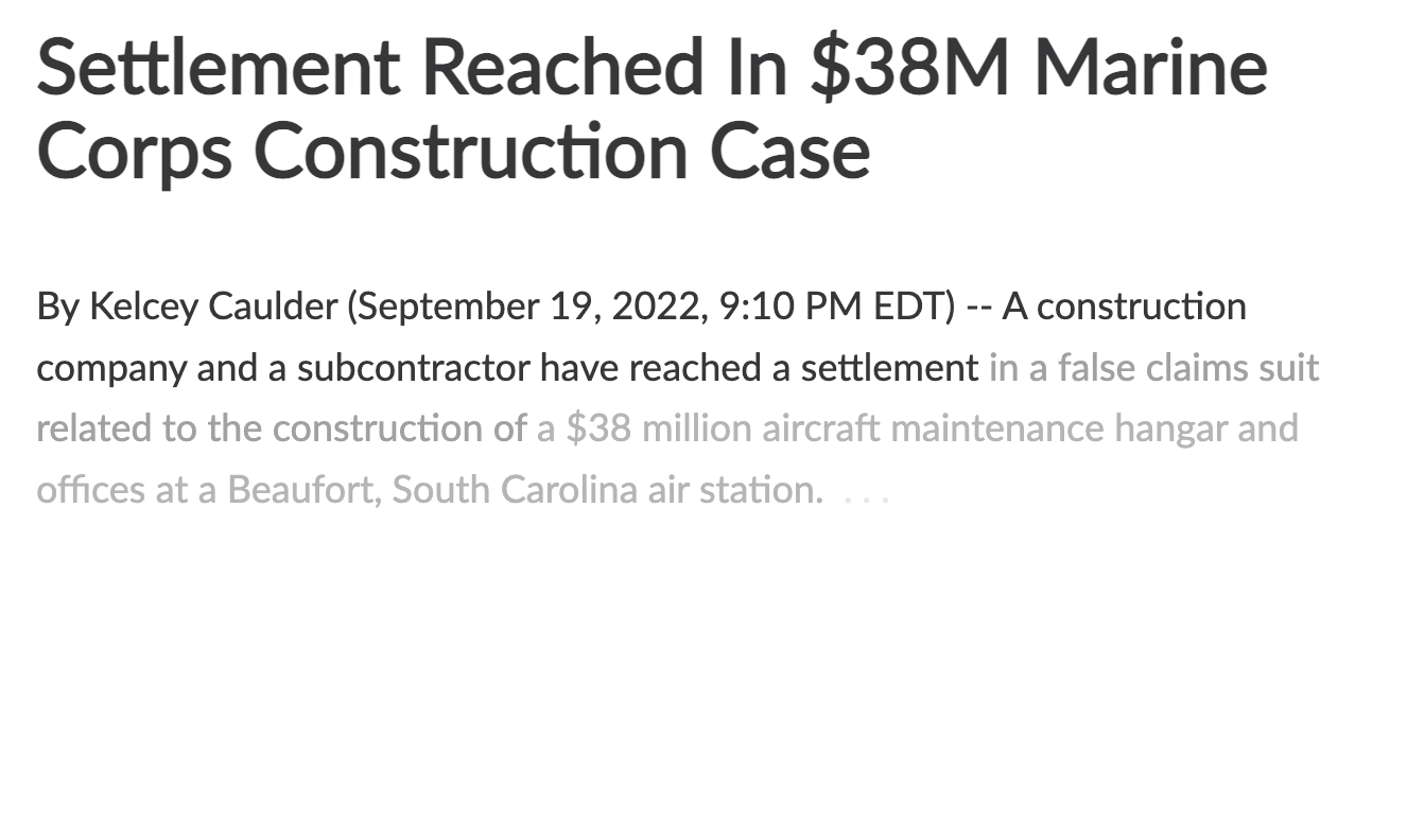 marine corps construction case