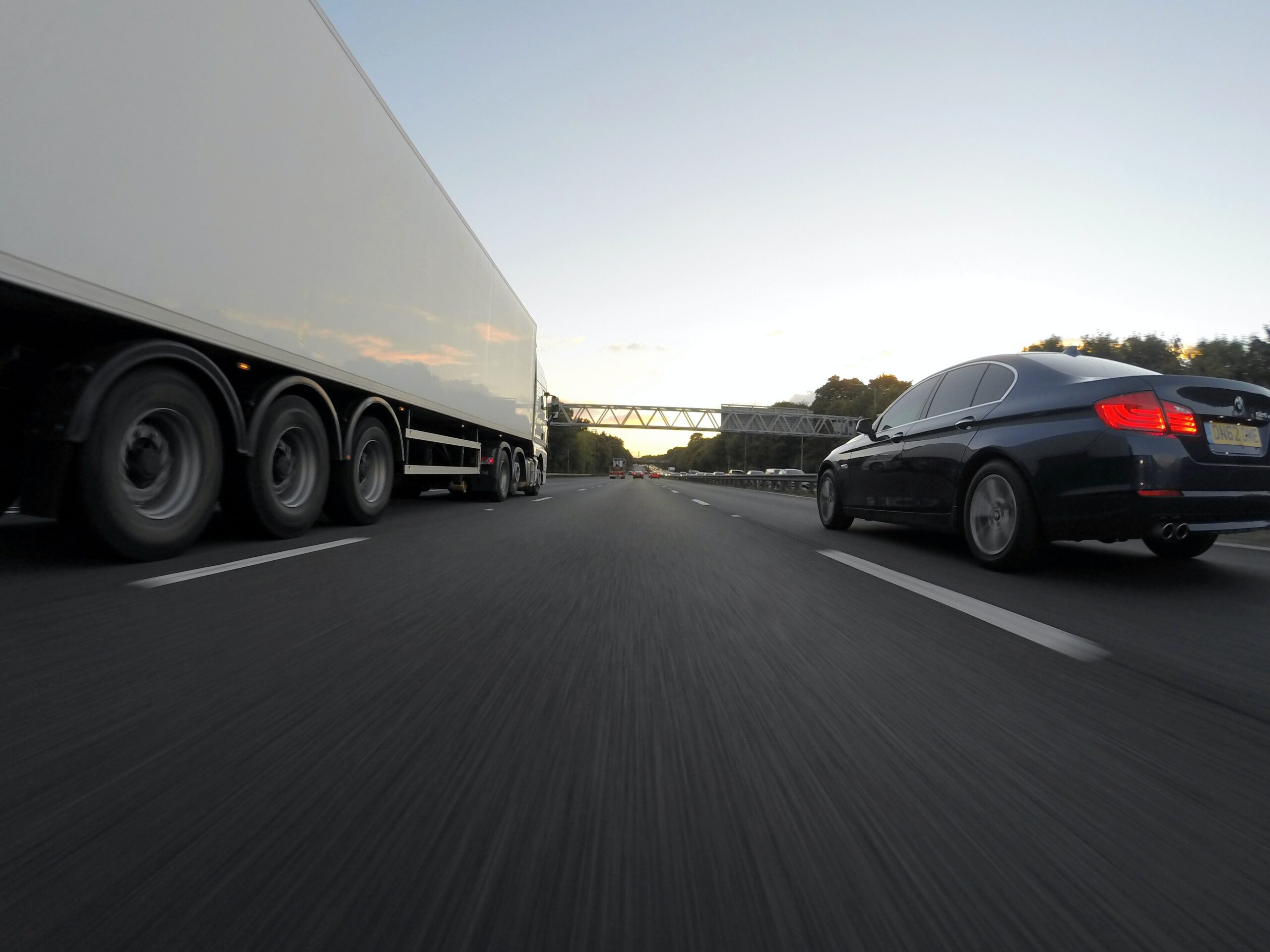 truck on highway