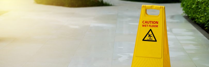 caution wet floor sign