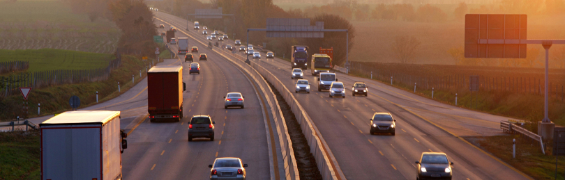 trucks on highway