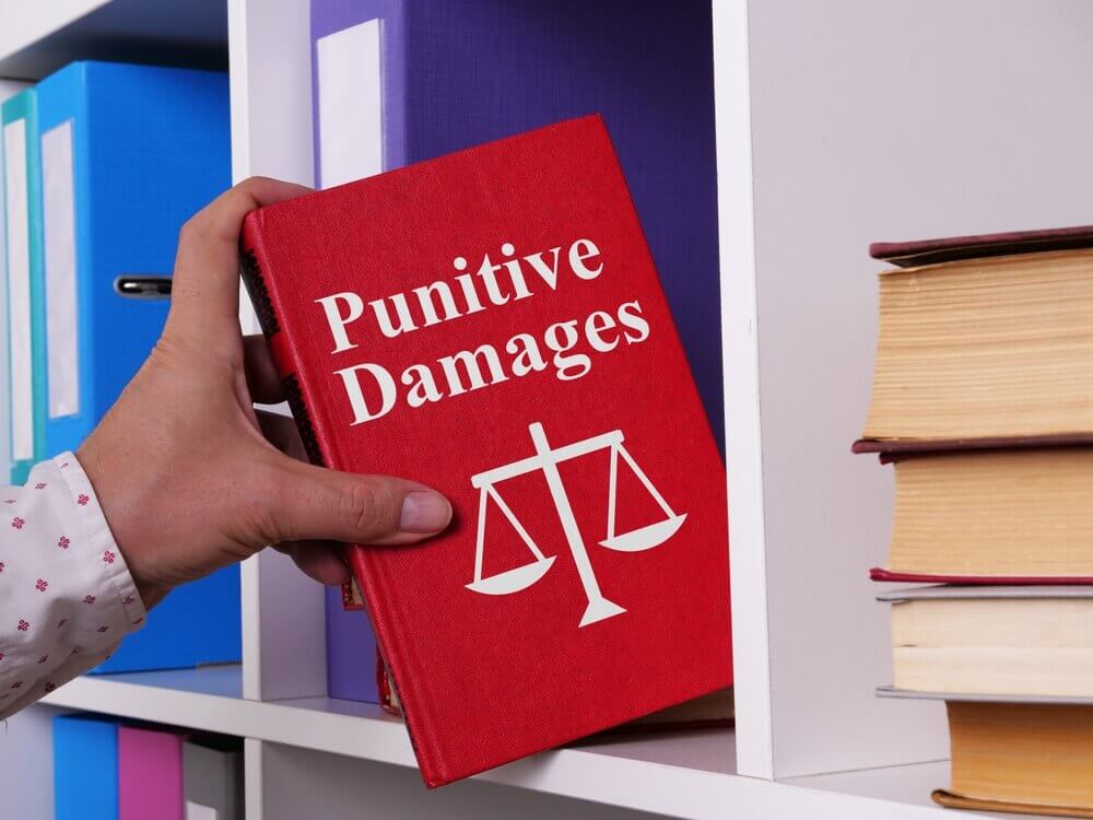 Punitive damages book taken from the shelf.