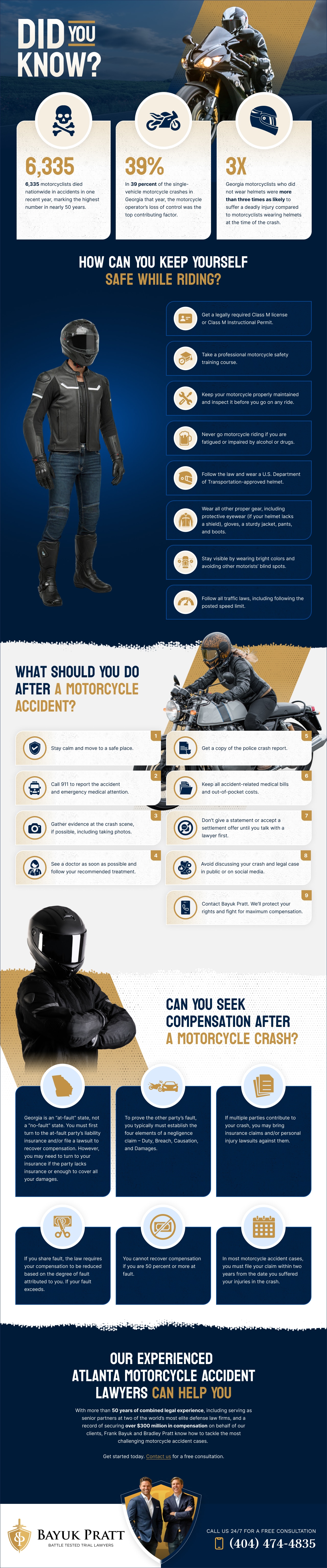 Motorcycle Accident Infographic